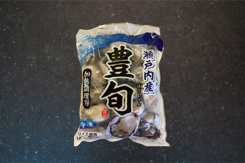 岡山県産県産特大冷凍牡蠣 個別凍結 1Kg (Net 850g)