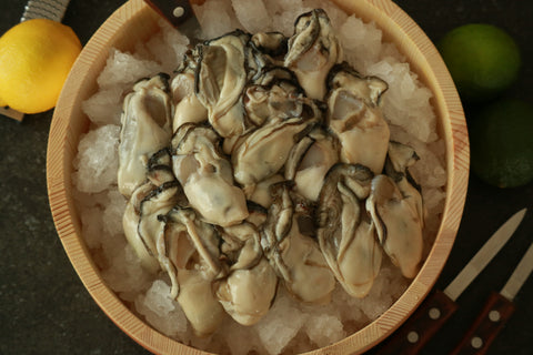 岡山県産県産特大冷凍牡蠣 個別凍結 1Kg (Net 850g)